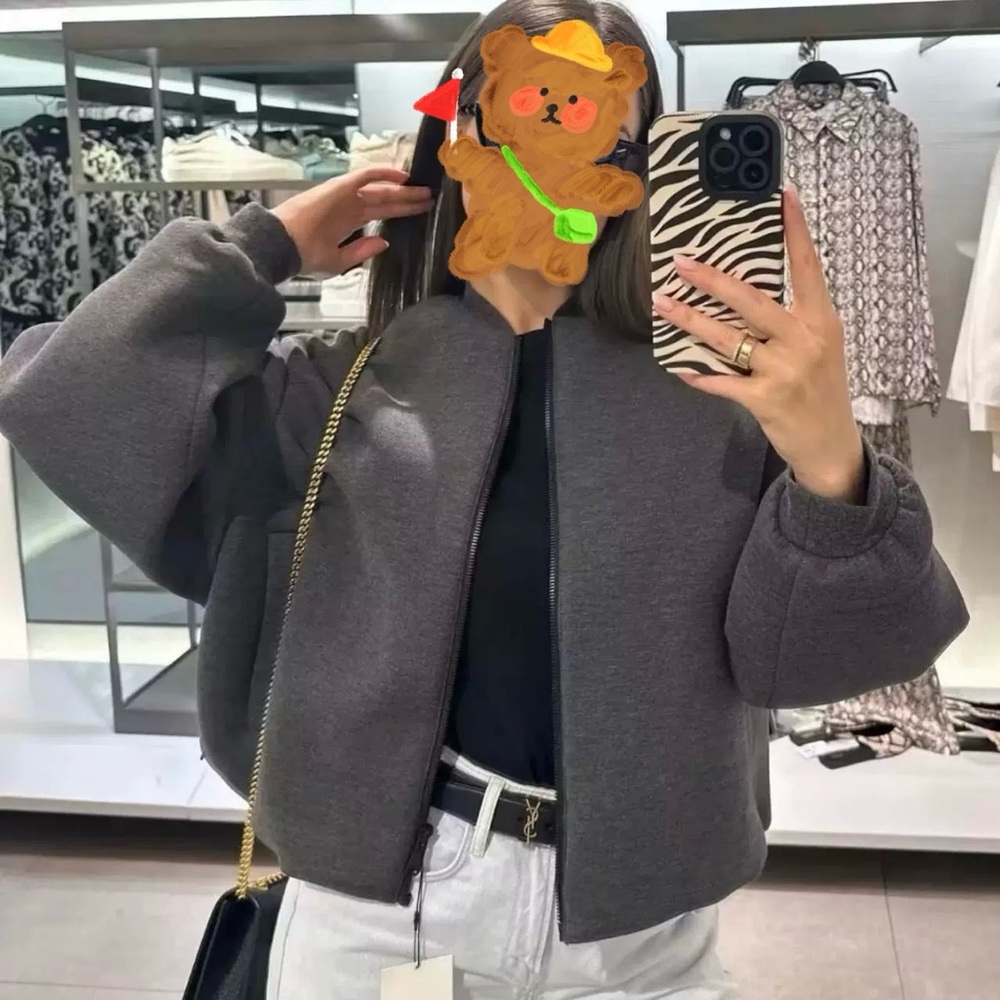 NWT ZARA WOMEN COAT JACKET BOMBER